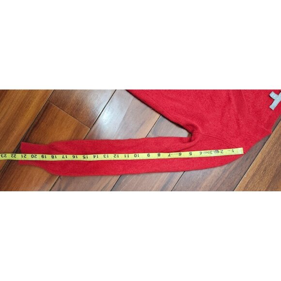 Neiman Marcus The Cashmere Collection Sweater Red V-neck Pullover Size XS - Picture 10 of 11